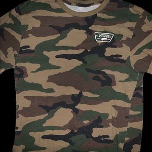 Boys Vans Camo TShirt